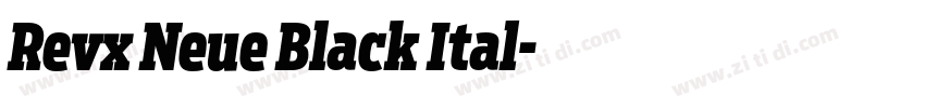 Revx Neue Black Ital字体转换